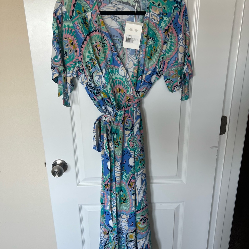 Seraphine Maternity Print Wrap Dress